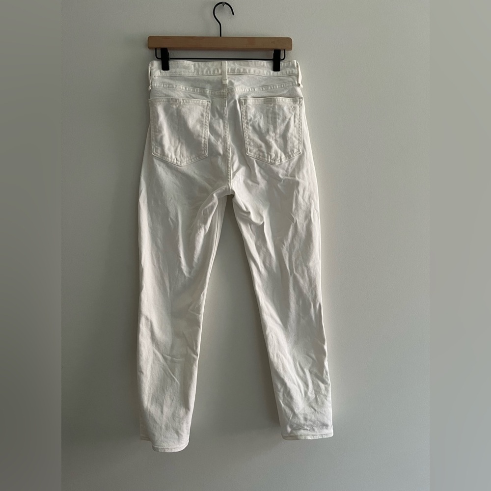 Rag & Bone Nina High Rise Ankle Cigarette Jeans White Size 27 - Picture 4 of 5